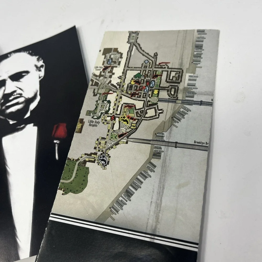 PS2 The Godfather Limited Edition - Case Map Manual Only (NO GAME DISC)